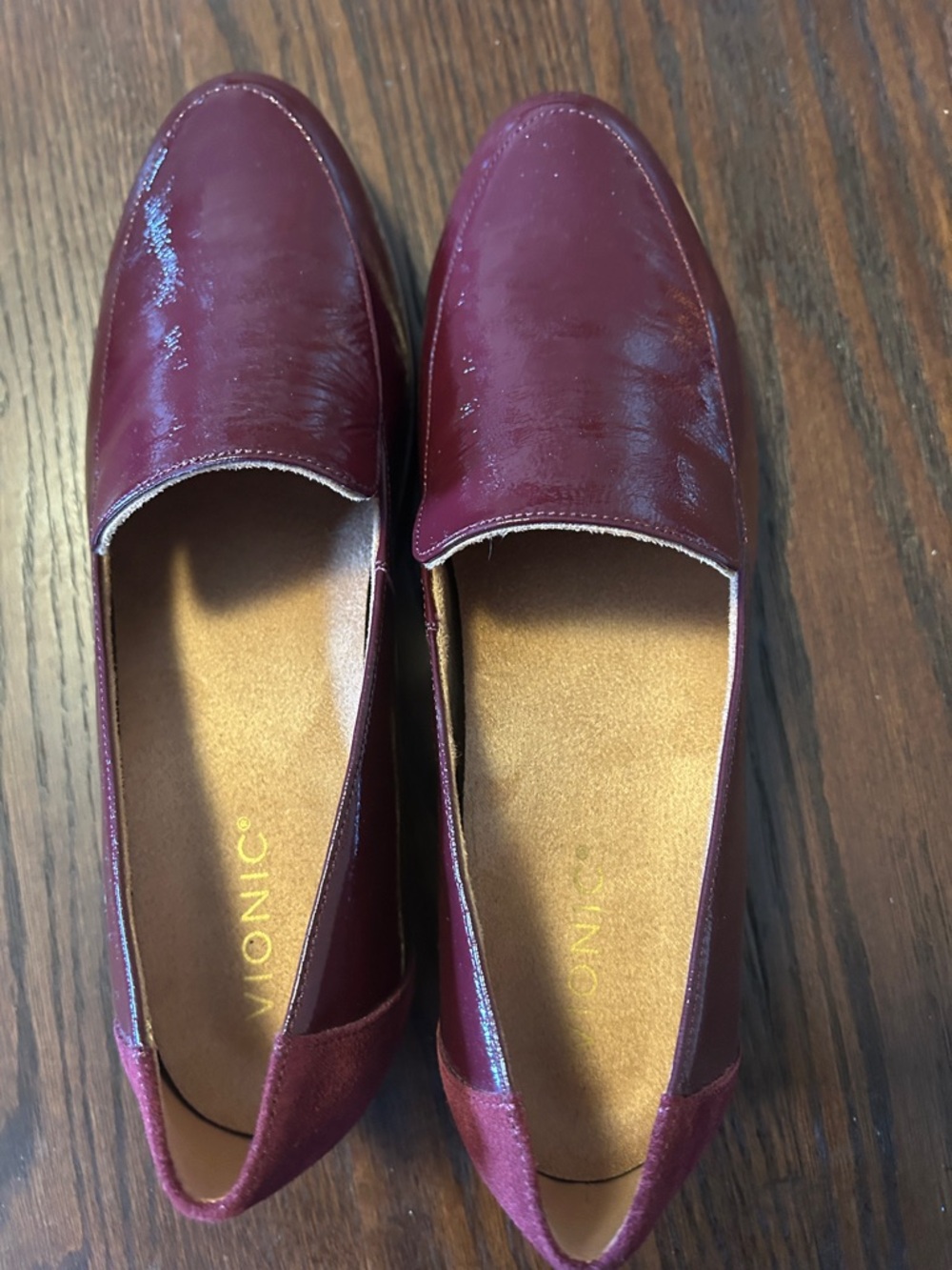 Vionic Women’s Wine Red Slip-On Loafers